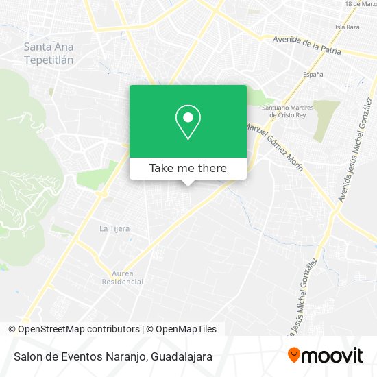 Salon de Eventos Naranjo map