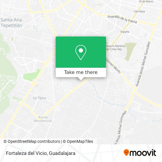 Fortaleza del Vicio map