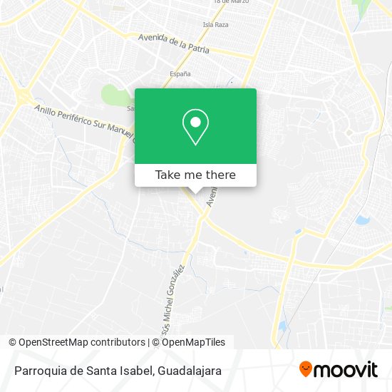 Mapa de Parroquia de Santa Isabel