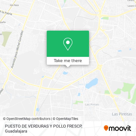 PUESTO DE VERDURAS Y POLLO FRESCP map