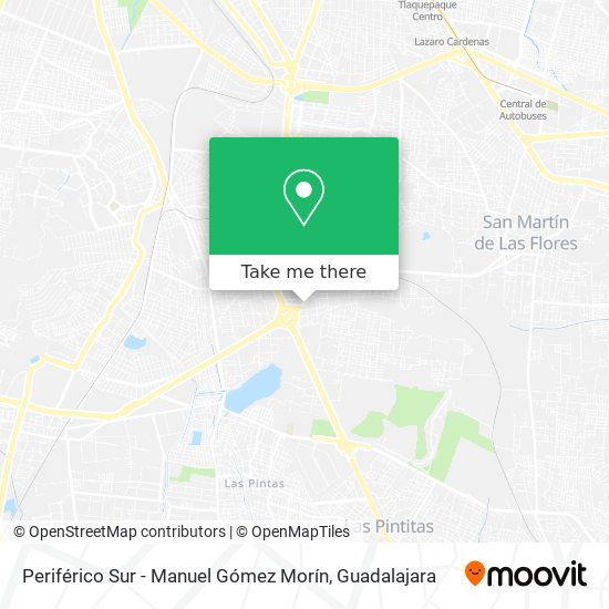 Periférico Sur - Manuel Gómez Morín map