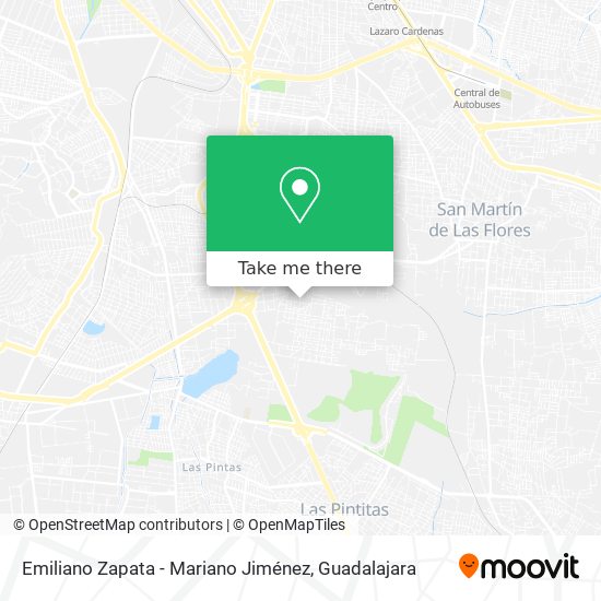 Mapa de Emiliano Zapata - Mariano Jiménez