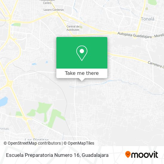 Mapa de Escuela Preparatoria Numero 16