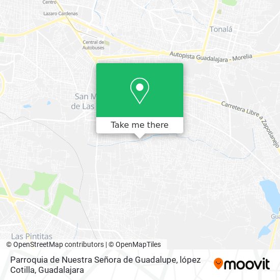 Parroquia de Nuestra Señora de Guadalupe, lópez Cotilla map
