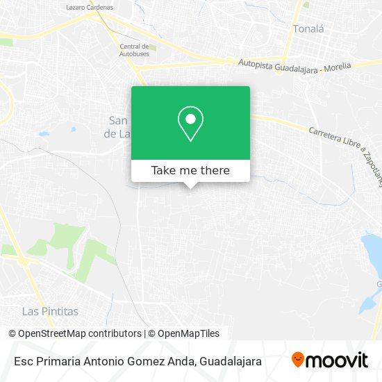 Mapa de Esc Primaria Antonio Gomez Anda