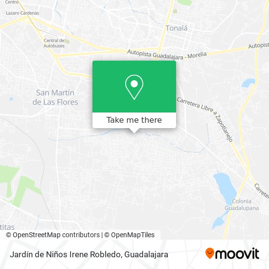 Jardín de Niños Irene Robledo map