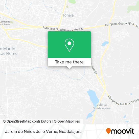 Jardín de Niños Julio Verne map