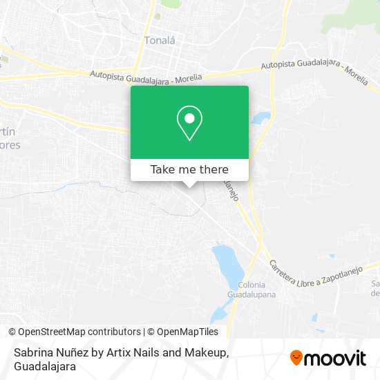 Mapa de Sabrina Nuñez by Artix Nails and Makeup