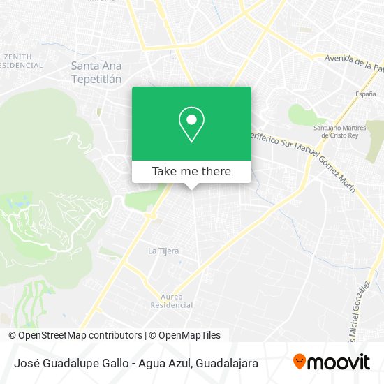Mapa de José Guadalupe Gallo - Agua Azul