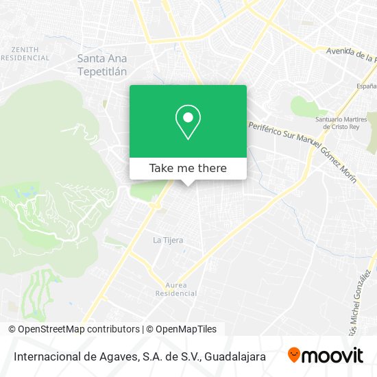 Internacional de Agaves, S.A. de S.V. map
