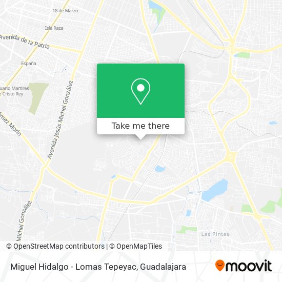 Miguel Hidalgo - Lomas Tepeyac map