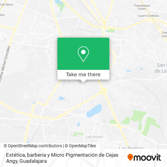 Estética, barberia y Micro Pigmentación de Cejas Angy map