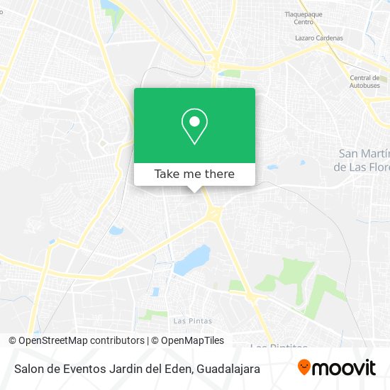 Salon de Eventos Jardin del Eden map