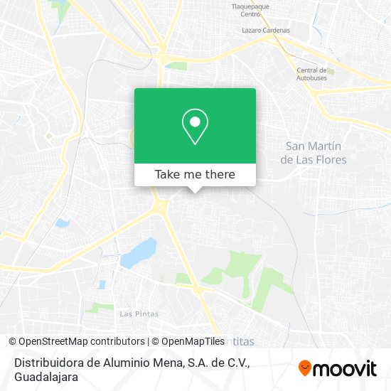 Distribuidora de Aluminio Mena, S.A. de C.V. map