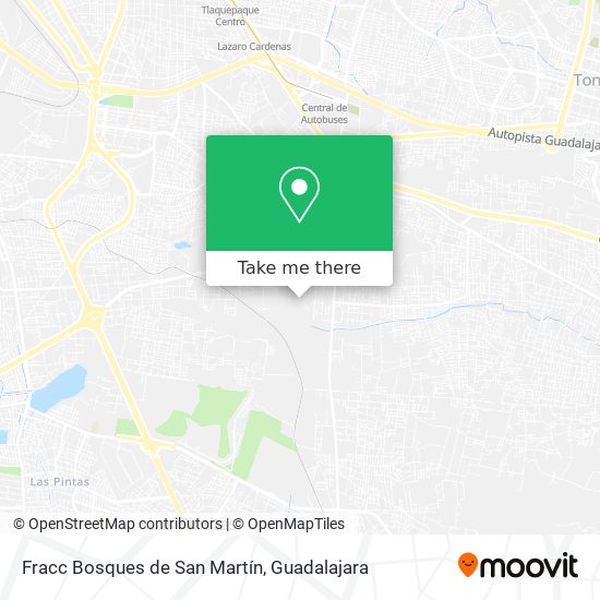 Fracc Bosques de San Martín map