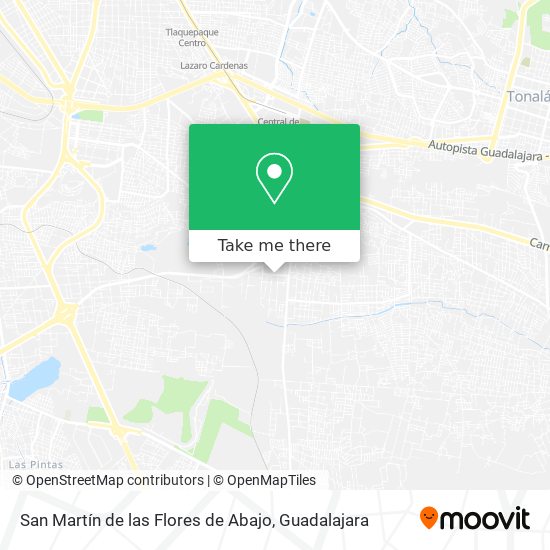 Mapa de San Martín de las Flores de Abajo