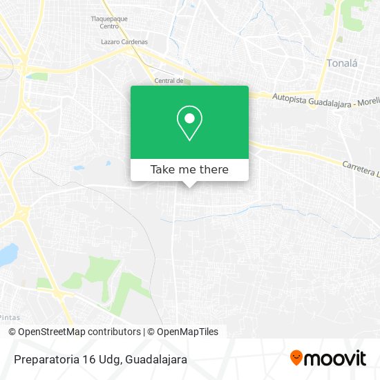 Mapa de Preparatoria 16 Udg