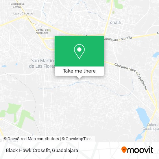 Black Hawk Crossfit map