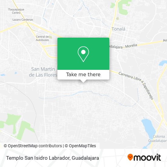 Templo San Isidro Labrador map