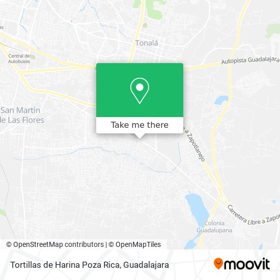 Tortillas de Harina Poza Rica map