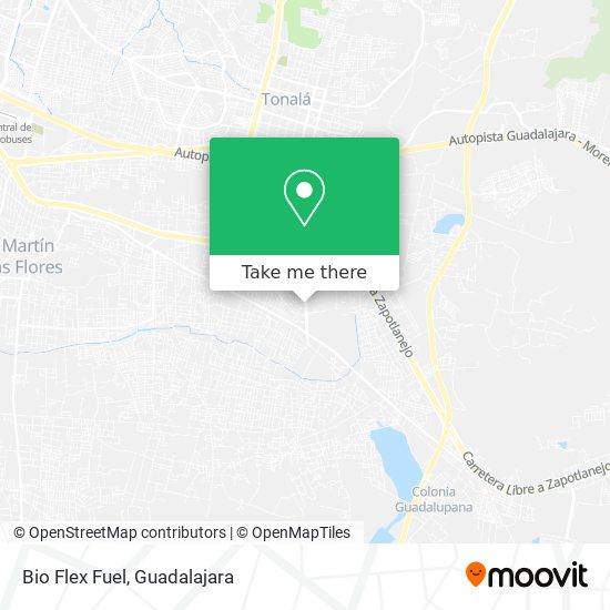 Mapa de Bio Flex Fuel