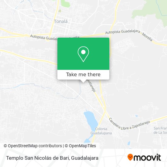Mapa de Templo San Nicolás de Bari