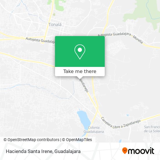 Mapa de Hacienda Santa Irene