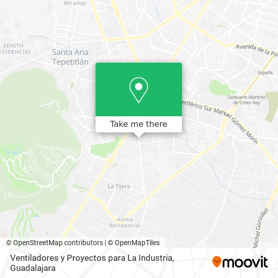 Ventiladores y Proyectos para La Industria map