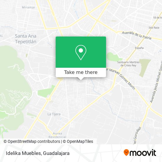 Mapa de Idelika Muebles