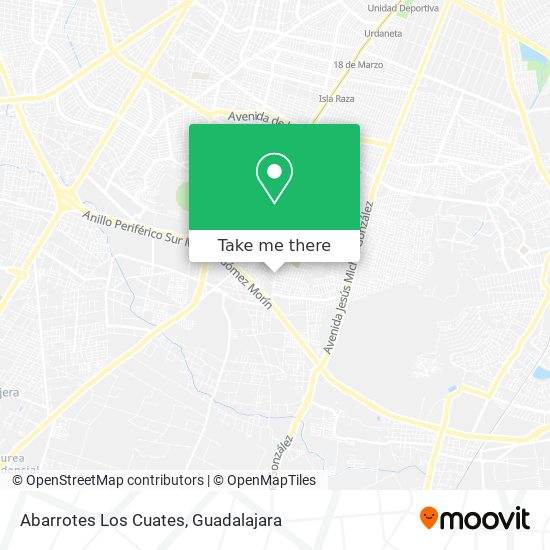 Abarrotes Los Cuates map