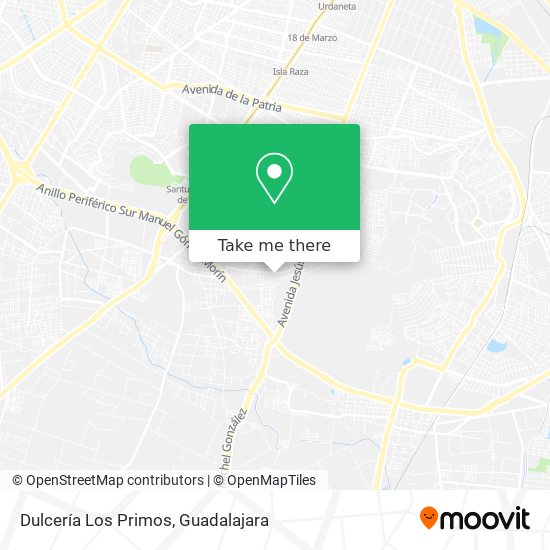 Mapa de Dulcería Los Primos