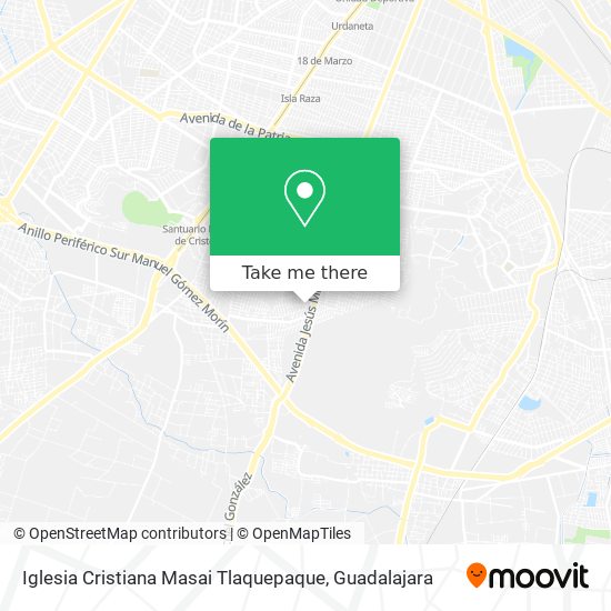 Iglesia Cristiana Masai Tlaquepaque map