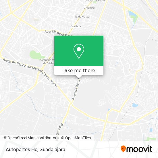 Mapa de Autopartes Hc