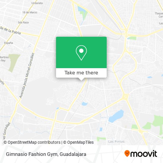 Gimnasio Fashion Gym map