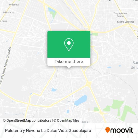 Paleteria y Neveria La Dulce Vida map