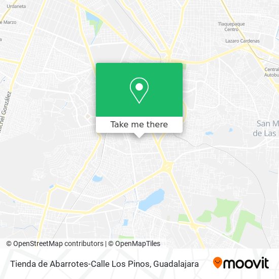 Mapa de Tienda de Abarrotes-Calle Los Pinos