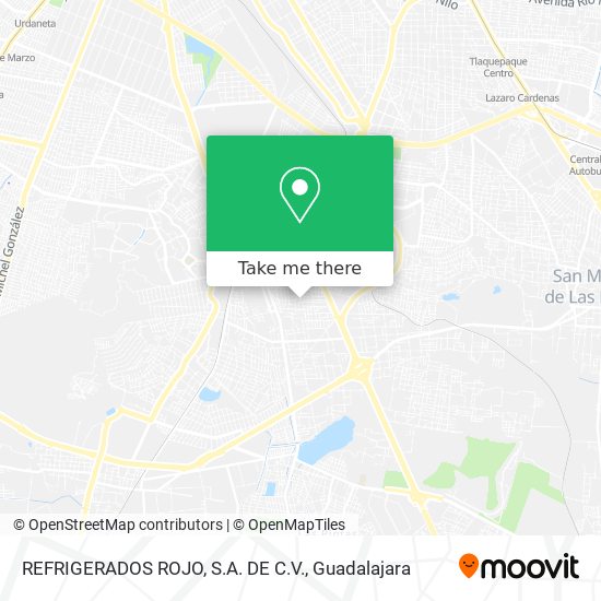 REFRIGERADOS ROJO, S.A. DE C.V. map