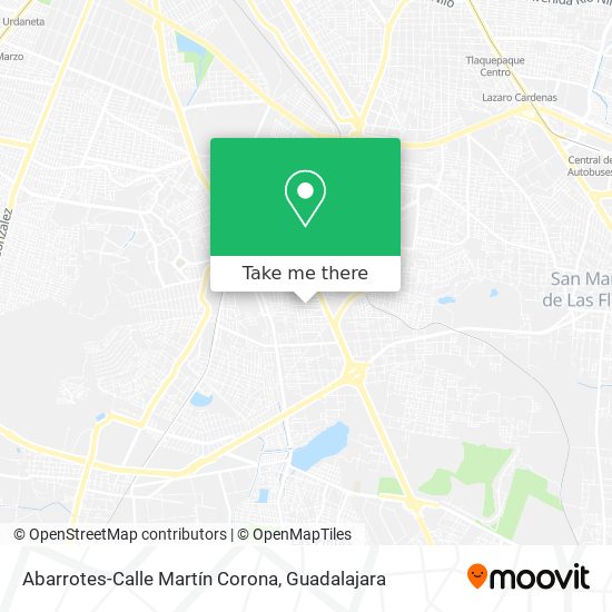 Abarrotes-Calle Martín Corona map