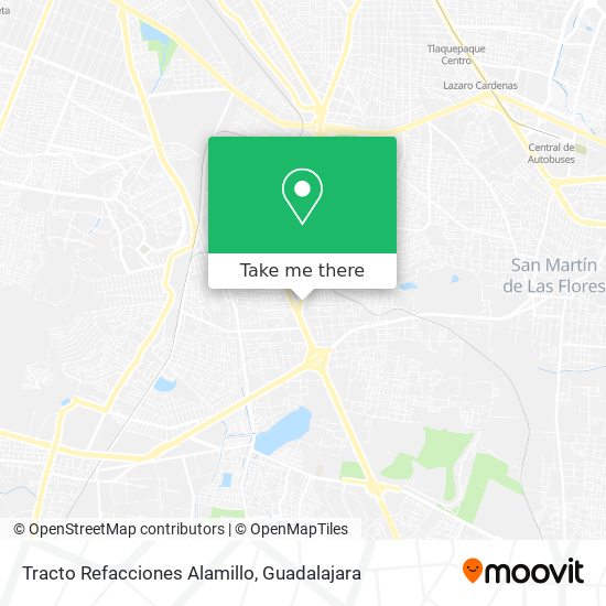Mapa de Tracto Refacciones Alamillo