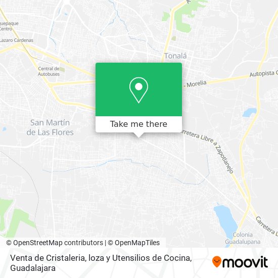 Venta de Cristaleria, loza y Utensilios de Cocina map