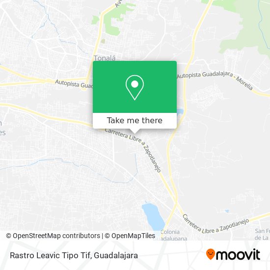 Mapa de Rastro Leavic Tipo Tif