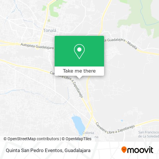 Quinta San Pedro Eventos map