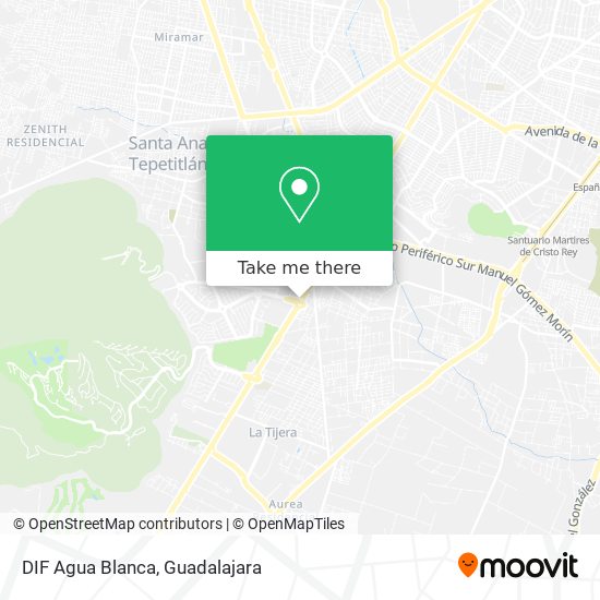 Mapa de DIF Agua Blanca