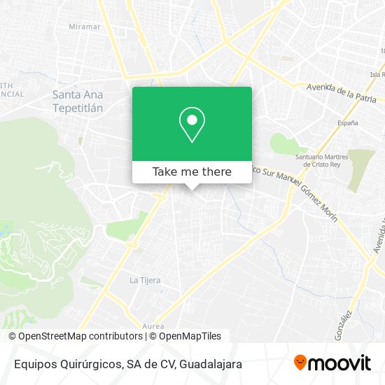 Mapa de Equipos Quirúrgicos, SA de CV