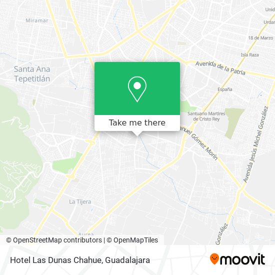 Mapa de Hotel Las Dunas Chahue