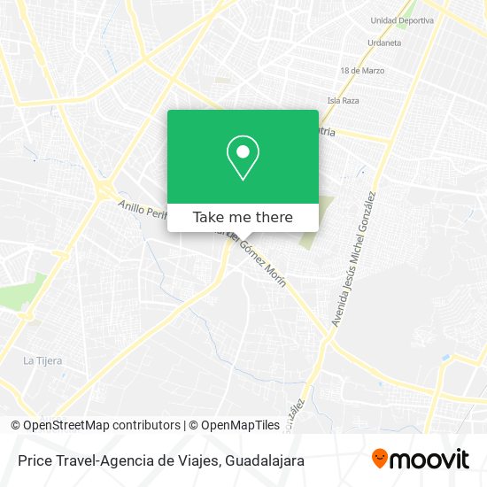 Price Travel-Agencia de Viajes map