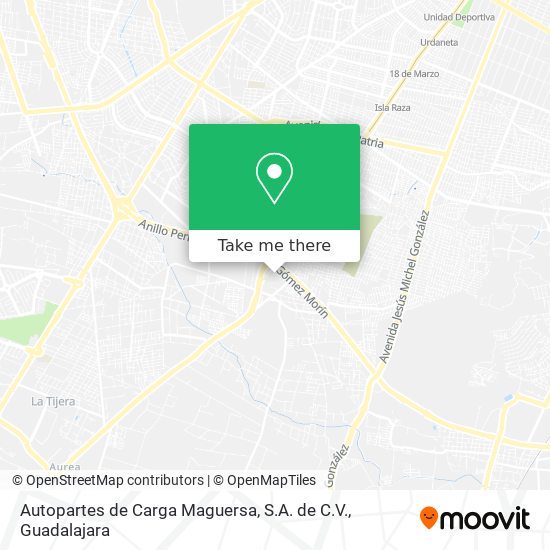 Mapa de Autopartes de Carga Maguersa, S.A. de C.V.