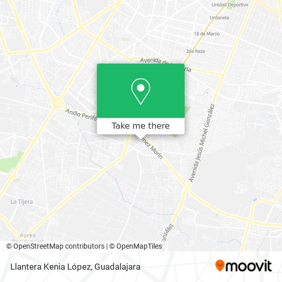 Mapa de Llantera Kenia López