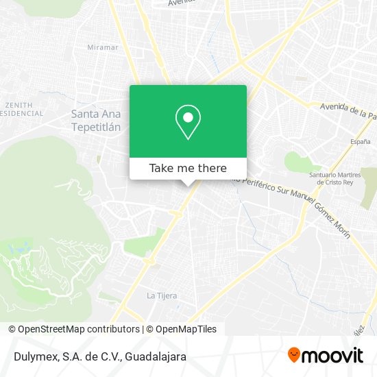 Mapa de Dulymex, S.A. de C.V.