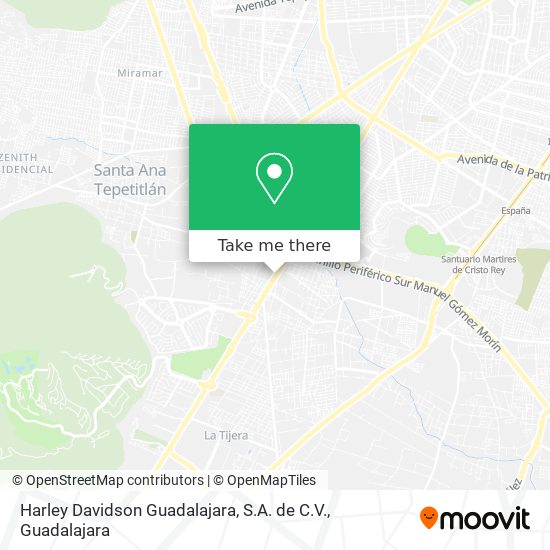Harley Davidson Guadalajara, S.A. de C.V. map